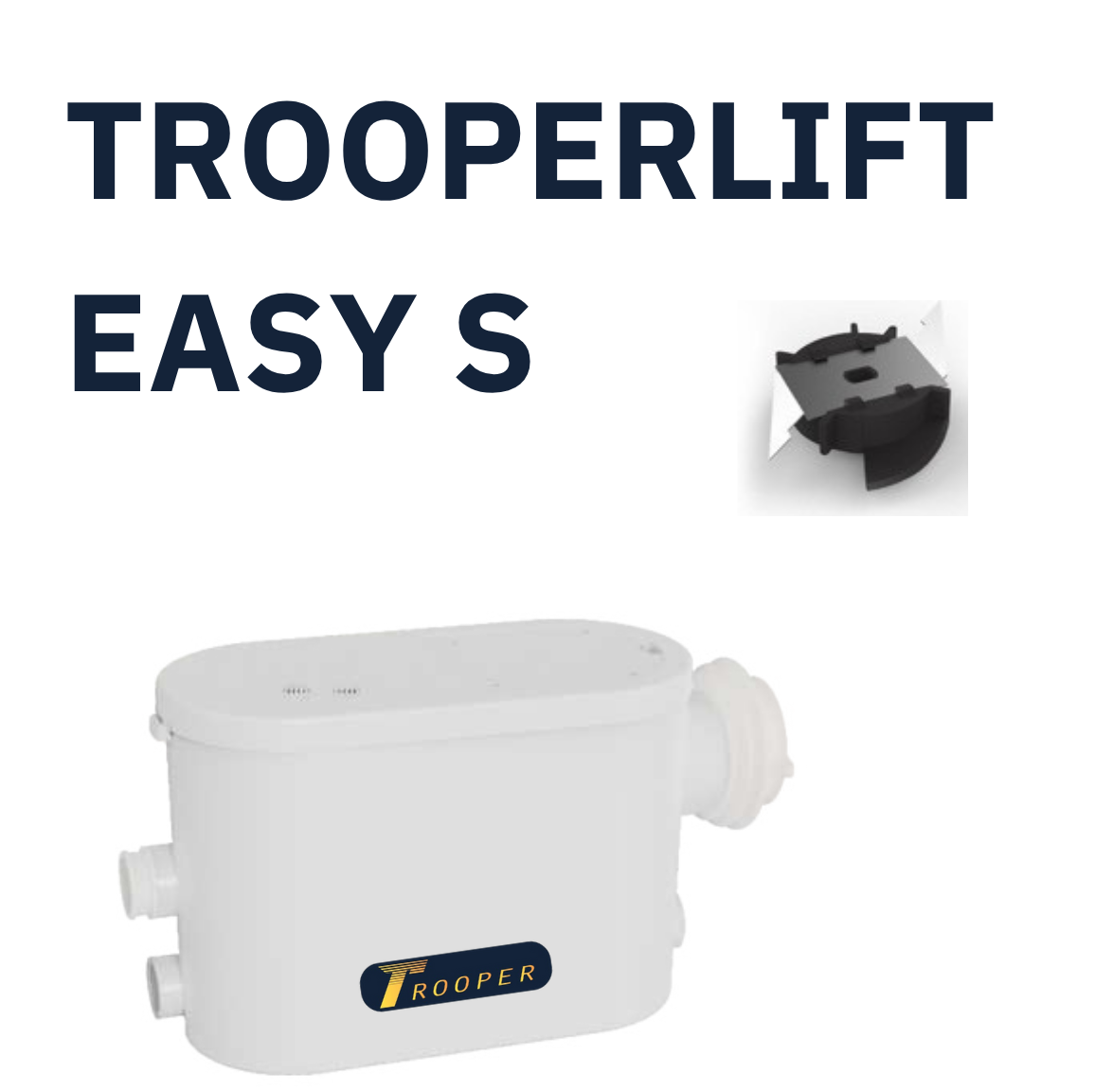 Trooperlift Easy S product image with pump illustration.