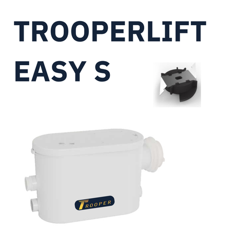 Trooperlift Easy S product image with pump illustration.