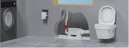 Trooperlift Easy S installation in a modern bathroom setting.